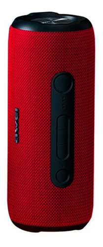 Caixa De Som Awei Y669 Estéreo 31w Bluetooth Tws Ipx7 Cor Vermelho