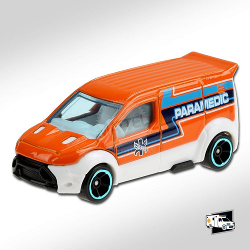 Hot Wheels Ambulancia Ford Transit Connect Esc 1:64 En Cadia