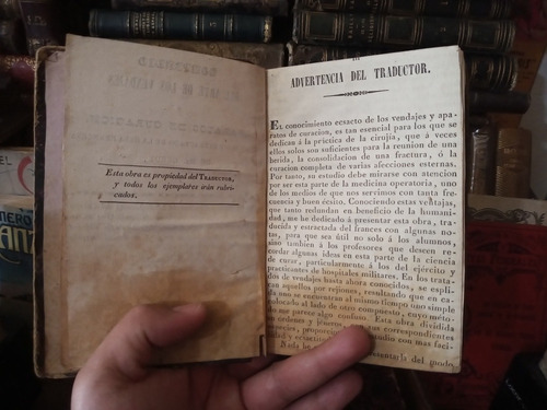 Compendio Del Arte De Los Vendajes Aparatos De Curación 1839 (Usado)