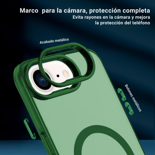 Funda Case Deluxe Para iPhone 16e Compatible Con Magsafe Verde