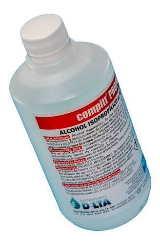 Imagen 1 de 4 de Alcohol Isopropilico De Alta Puereza Chemitec / Delta 500cc