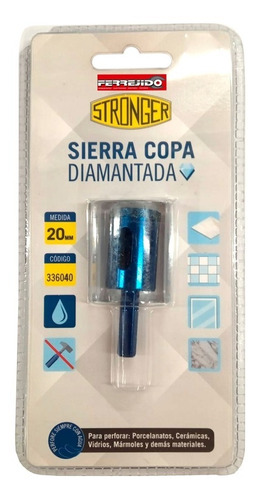 Mecha Sierra Copa Broca Diamantada 20mm Stronger- Ferrejido