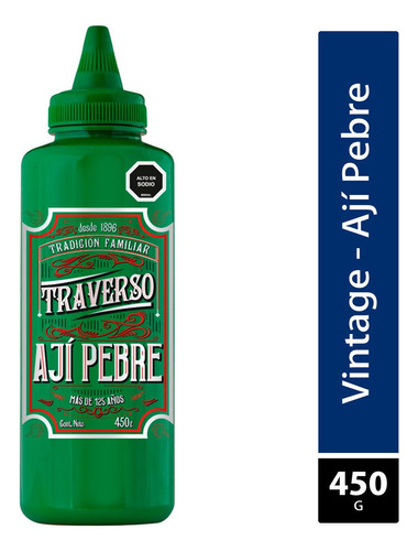 Ají Pebre Vintage Traverso 450g