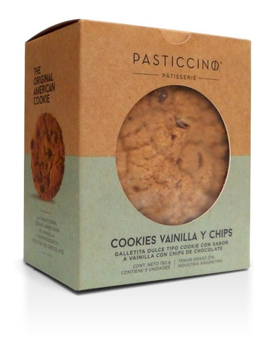 Imagen 2 de 2 de Cookies De Vainilla Con Chips De Chocolate