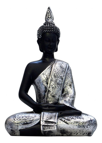 Imagen Decorativa Buda Meditado 21cm Importado 