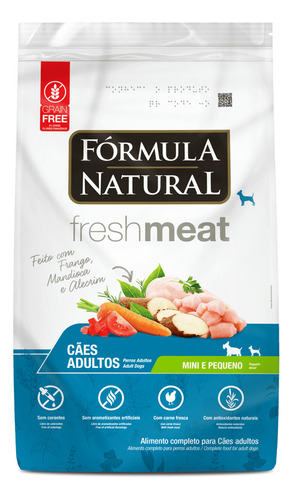 Formula Natural Meat Cães Adultos Porte Mini E Pequenos 1kg