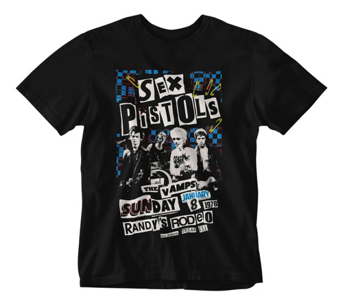 Camiseta Punk Rock Sex Pistols C1