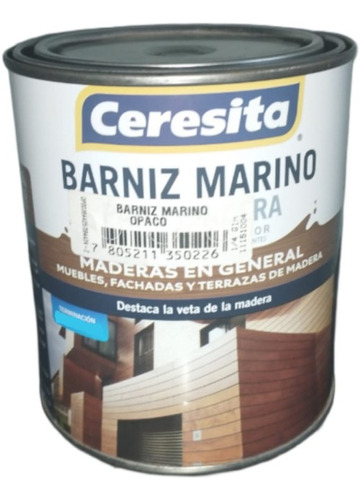 Barniz Marino Ceresita Opaco 1/4 Gl Pinturasonline
