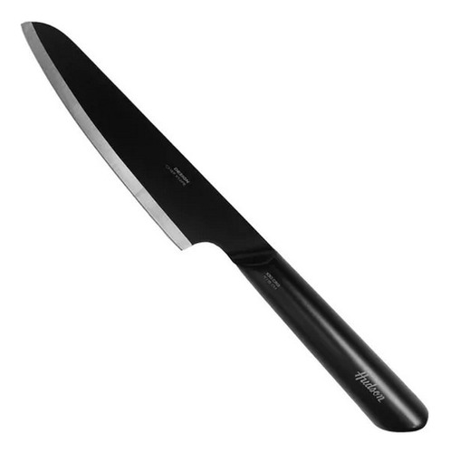 Cuchillo Linea Design Cheff 6 Hueco Inox Antiadherente Negro