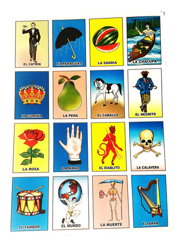 Lotería Tradicional Mexicana Juego De Mesa Feria Kermes Niño