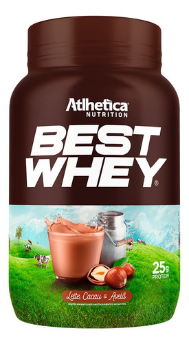 Best Whey Protein Sabor Leite, Cacau & Avela 900g - Athletica Nutrition