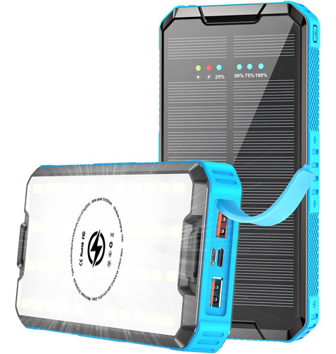 Cargador Solar Power Bank Mah, Pd 20w Cargador De Teléfono S