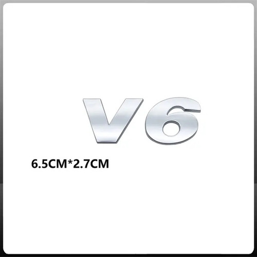 V6 V8 Cromo Emblema Placa Cromadas Insignia Para Vw Touareg