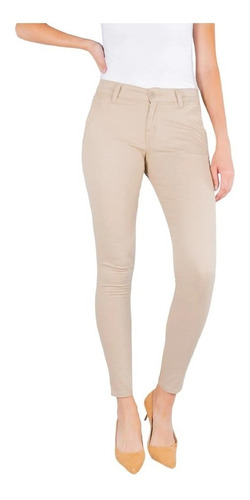 Pantalon Oggi Jeans De Gabardina Para Dama Chinos Skinny 