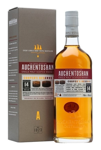 Whisky Auchentoshan  14 Años Coopers Reserve. Origen Escocia