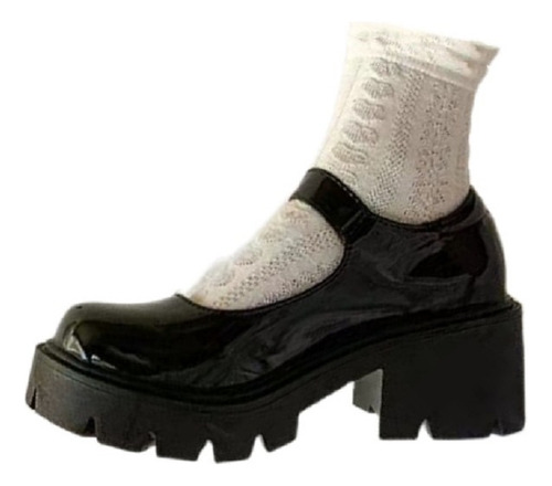Zapatos Mary Jane Con Plataforma Y Hebilla Para Mujer [u]