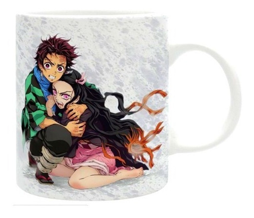 Mug Anime Demon Slayer Taza De Nezuko Y Tanjiro Para Otakus