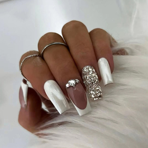 Uñas Postizas Pegamento De Uñas Postizas Decoradas Color Z579