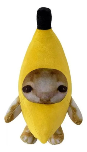 Peluche Banana Cat Happy Happy Happy Tik Tok Felpa  35 Cm