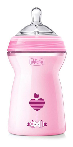 Chicco Biberón Naturalfeeling Rosa 330 Ml 6m+