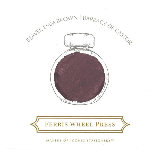 Imagen 2 de 2 de Tinta Para Pluma Fuente Ferris Wheel Press 38 Ml Elige Color