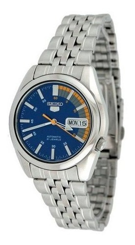 Seiko Reloj Snk371k Seiko 5 Automatic Blue Dial De Acero