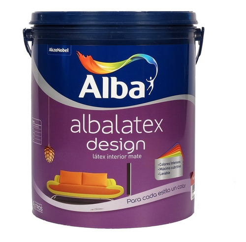Albalatex Design Pintura Latex Interior Gris Cincel X 1 Lt - Kromacolor