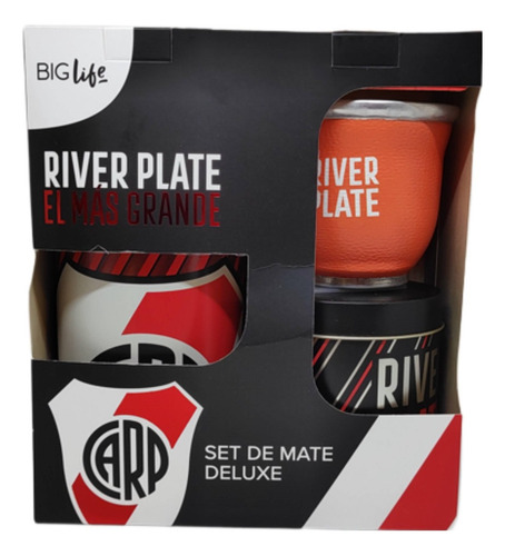 Set De Mate Deluxe River Plate Yerbera Azucarera Mate
