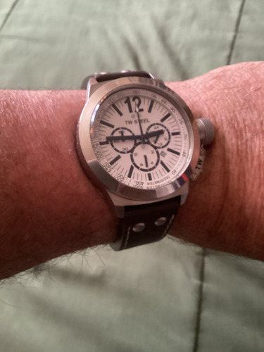 Tw Steel Reloj Cronografo Café Acero Blanco (Usado)