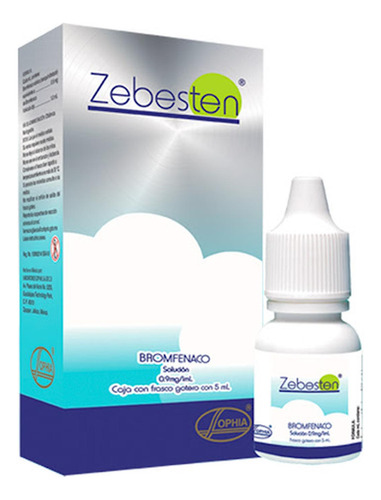 Zebesten Bromfenaco 09 Mg Sophia Frasco X 5 Ml