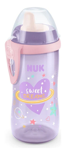 Vaso Nuk Kiddy Cup Luminoso Night 300ml Con Pico Rigido +12m