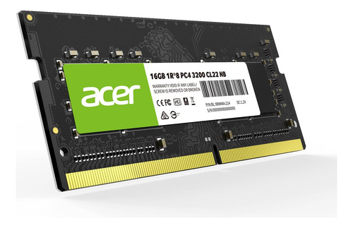 Memoria Computadora Portátil Acer Sdgb Ram Única 3200 Mhz