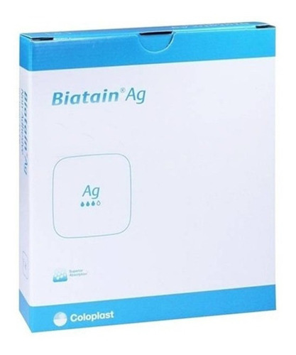 Biatain Calcâneo Ag Coloplast Espuma Com Prata Adesivo 2und