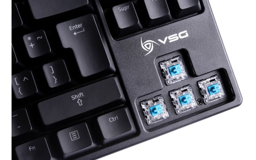 Imagen 7 de 7 de Teclado Gamer Vsg Alnitak Tkl Kailh Color Negro Rgb