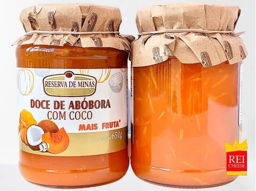 DOCE DE ABÓBORA COM COCO 650G RESERVA DE MINAS