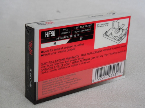 Audio Cassette Sony Hf 90 Vintage Tipo I