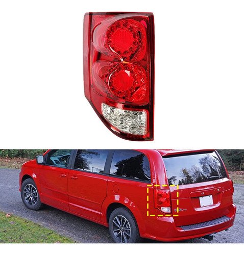 Dibon Auto Conjunto Lampara Trasera Led Derecha Lente Roja