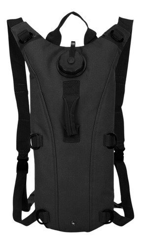 Mochila Tactica Viaje Running Moto Para Bolsa Hidratante Color Negro