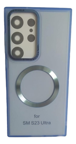Estuche Para Samsung S23 Ultra Magnético Magsafe Focus Azul