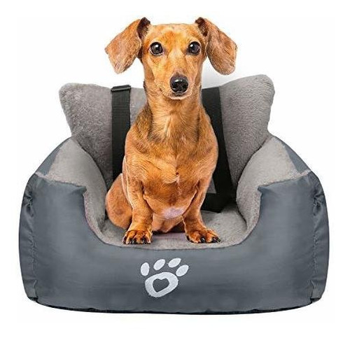 Asiento De Auto Para Perros Pequeños O Gatos Gris