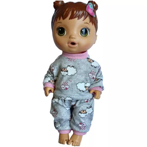 Roupinha Roupa P/ Boneca Baby Alive Pijama Malha