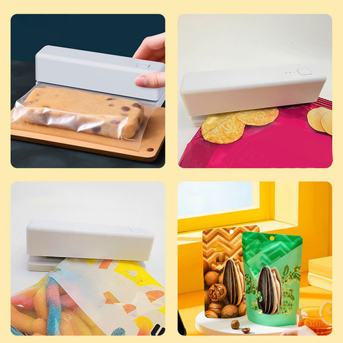 Mini Resellador Portátil Q Bag Sealer, Recargable, Calentado