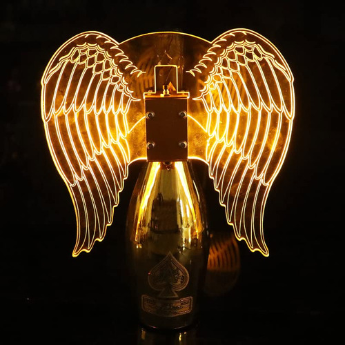 Quoxo Luz Estroboscopica Led Angel Wings Para Botella Clube