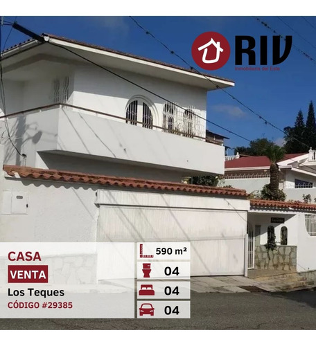 En Venta Hermosa Quinta En Terreno De 590 M2 En La Macarena Sur  Los Teques Estado Miranda. Con Elegante División De 2 Niveles Y Excelente Mantenimiento(riv)