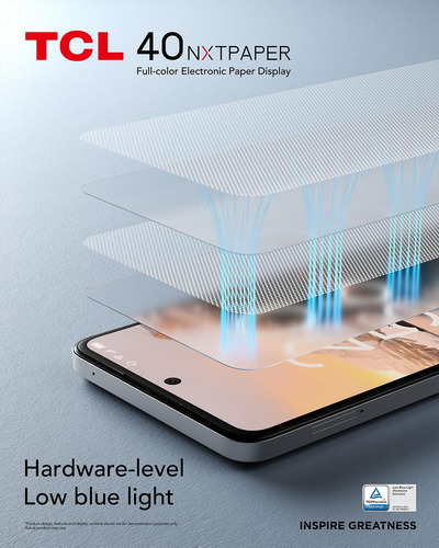 Smartphones Tcl 40 Nxtpaper Dual Sim 256 Gb Blanco 16 Gb Ram Reconocimiento Facial Cámara Elegante Batería De 5010 Mah Opalescent