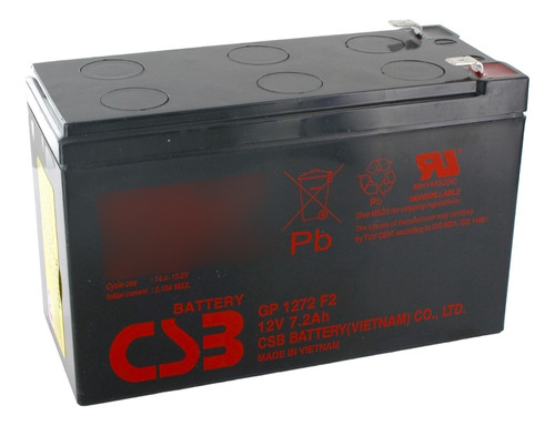 Batería Ups Csb 12v 7.2ah Compatible Apc Eaton Liebert Forza