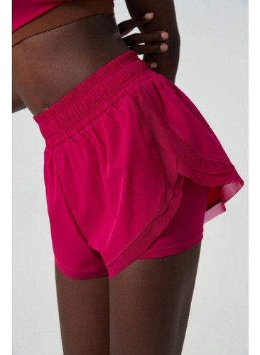 Pantalones Cortos De Yoga De Doble Capa Para Entrenamiento A