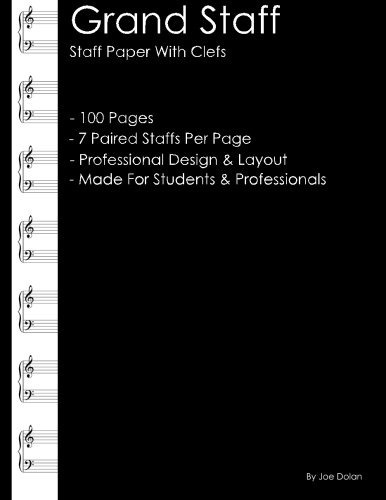 Grand Staff  Staff Paper With Clefs Professional Staff (stav