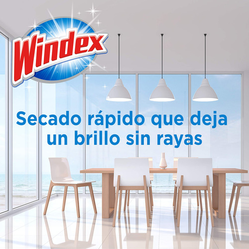 Windex Brillo Fácilmente Crystal Rain Fresh Scent Sin Amonia