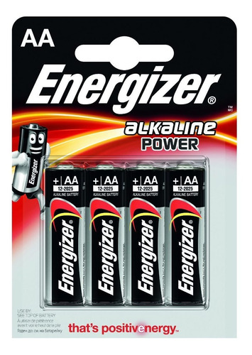 Pilas Aa Pack X 4 Energizer Bateria Alcalina - La Roca -